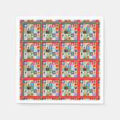 クリスマス スタンダードカクテルナプキン (正面)