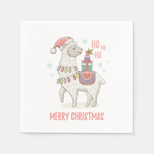 クリスマス スタンダードカクテルナプキン (正面)