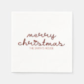 クリスマス スタンダードカクテルナプキン (正面)