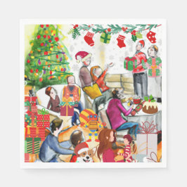 クリスマス スタンダードランチョンナプキン