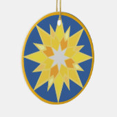 クリスマス・スターとイエス セラミックオーナメント (右)