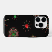 クリスマス・スターバースト iPhoneケース (裏面横)