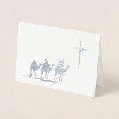 クリスマス・スター・シルバーの三人の賢者 箔カード (正面)