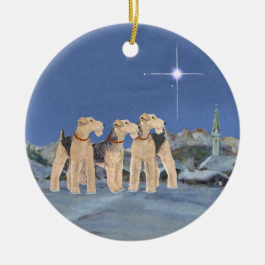 クリスマス・スター セラミックオーナメント (正面)