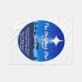 クリスマス·スター フリースブランケット (正面(横))