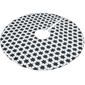 クリスマス スター ポテト プリント ブラッシュドポリエステルツリースカート (アングル)