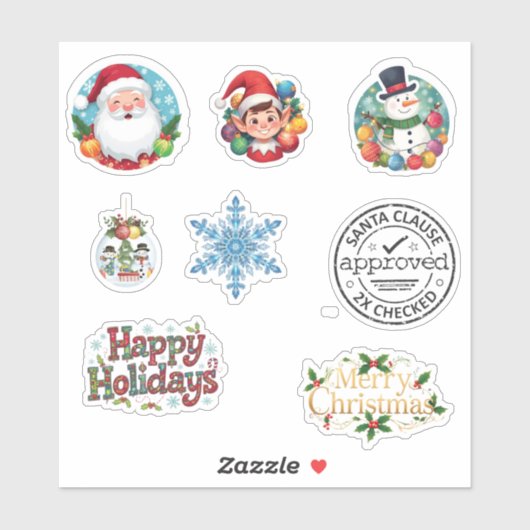 クリスマス ステッカー お祭り ミックス シール (シート)