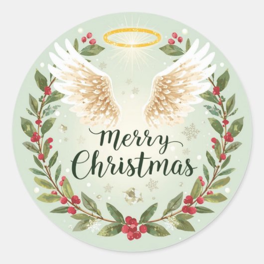 クリスマス ステッカー アート プリント メリークリスマス (正面)