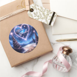 クリスマス・ステッカー、ギフト用ラベル、カード用ラベル ラウンドシール