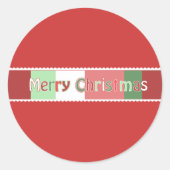 クリスマス ステッカー 色を選べます 表示は赤 (正面)