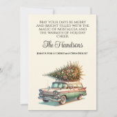 クリスマス ステーション ワゴン 招待状 (正面)