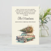 クリスマス ステーション ワゴン 招待状 (スタンド正面)