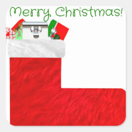 クリスマス ストッキング ステッカー