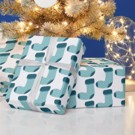 クリスマス ストッキング ホリデー ラッピングペーパー