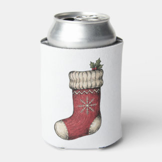 クリスマス ストッキング ホーリー ベリー スノーフレーク ニット クリスマス 缶クーラー