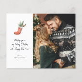クリスマス ストッキング メモ 写真 クリスマス (正面)