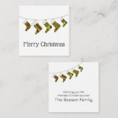 クリスマス ストッキング 予算 エンクロージャーカード (正面/裏面)