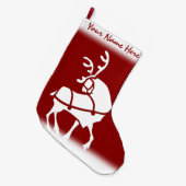 クリスマス ストッキング 個人名入れ リンデブー ストッキング (正面 (吊り時))