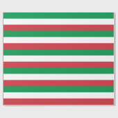 クリスマス ストライプ ラッピングペーパー (フラット)