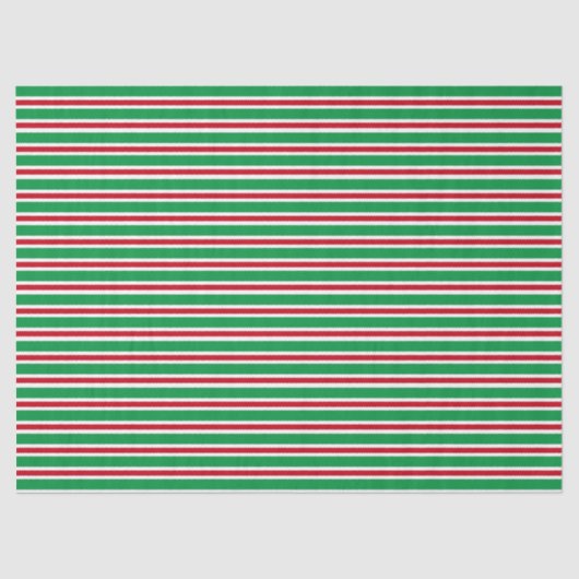 クリスマス ストライプ 薄葉紙 (正面)
