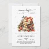 クリスマス ストーリーブック テーマのシャワー 招待状 (正面)