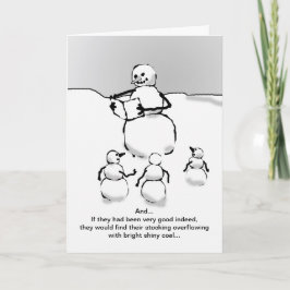 クリスマス・ストーリー雪だるま シーズンカード
