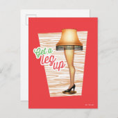 クリスマス・ストーリー・ランプ |脚を上げる シーズンポストカード (正面/裏面)