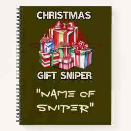 クリスマス、スナイパー、プレゼント、軍隊 ノートブック