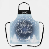 クリスマス·スノーウィー·フェアリー·ターレファンタジー·フォレスト20XX エプロン (正面)