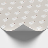 クリスマス·スノーウィー·ベア·ハグ ラッピングペーパー (角)