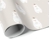 クリスマス·スノーウィー·ベア·ハグ ラッピングペーパー (ロールコーナー)