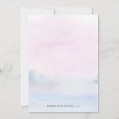 クリスマス スノーグローブ 冬の性別発表 招待状 (裏面)