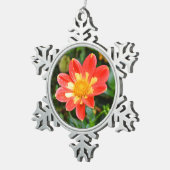 クリスマス スノーフレークピューターオーナメント (右)