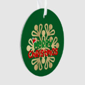 クリスマス、スノーフレーク付きオーナメント02 オーナメント (正面)