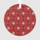クリスマス スノーフレーク アート パターン オーナメント (裏面)