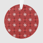クリスマス スノーフレーク アート パターン オーナメント (正面)