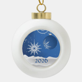 クリスマス スノーフレーク スノー オーナメント 2026 もしくは名前入り