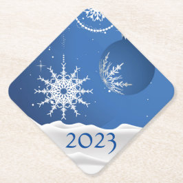 クリスマス スノーフレーク スノー コースター 2023 名前入り