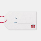 クリスマス・スノーベア ギフトタグ (裏面横)