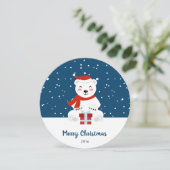 クリスマス・スノーベア シーズンカード (スタンド正面)