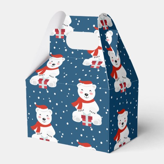 クリスマス・スノーベア フェイバーボックス (正面サイド)