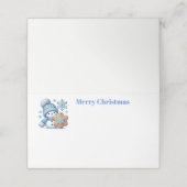 クリスマス・スノーマン プレイスカード (外部開封)