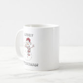 クリスマス スノーマン マグ (正面左)