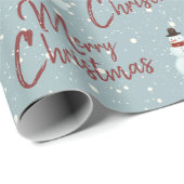 クリスマス スノーマン ラッピングペーパー (ロールコーナー)
