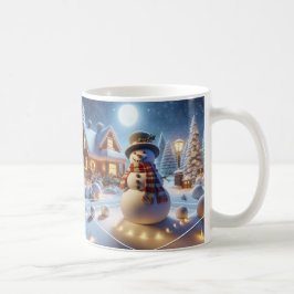 クリスマス スノーマン 雪の木 クリスマス ビレッジ コーヒーマグカップ