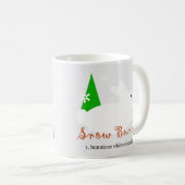 クリスマス スノー うさぎ コーヒーマグ カップ (正面右)
