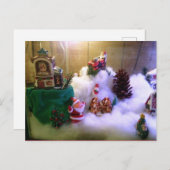 クリスマス・スノー・ビレッジ~はがき ポストカード (正面/裏面)