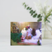 クリスマス スノー ビレッジ ポストカード (スタンド正面)