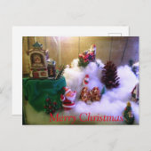 クリスマス スノー ビレッジ ポストカード (正面/裏面)