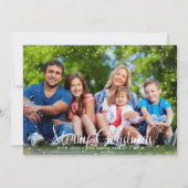 クリスマス スノー ホリデー カード (正面)